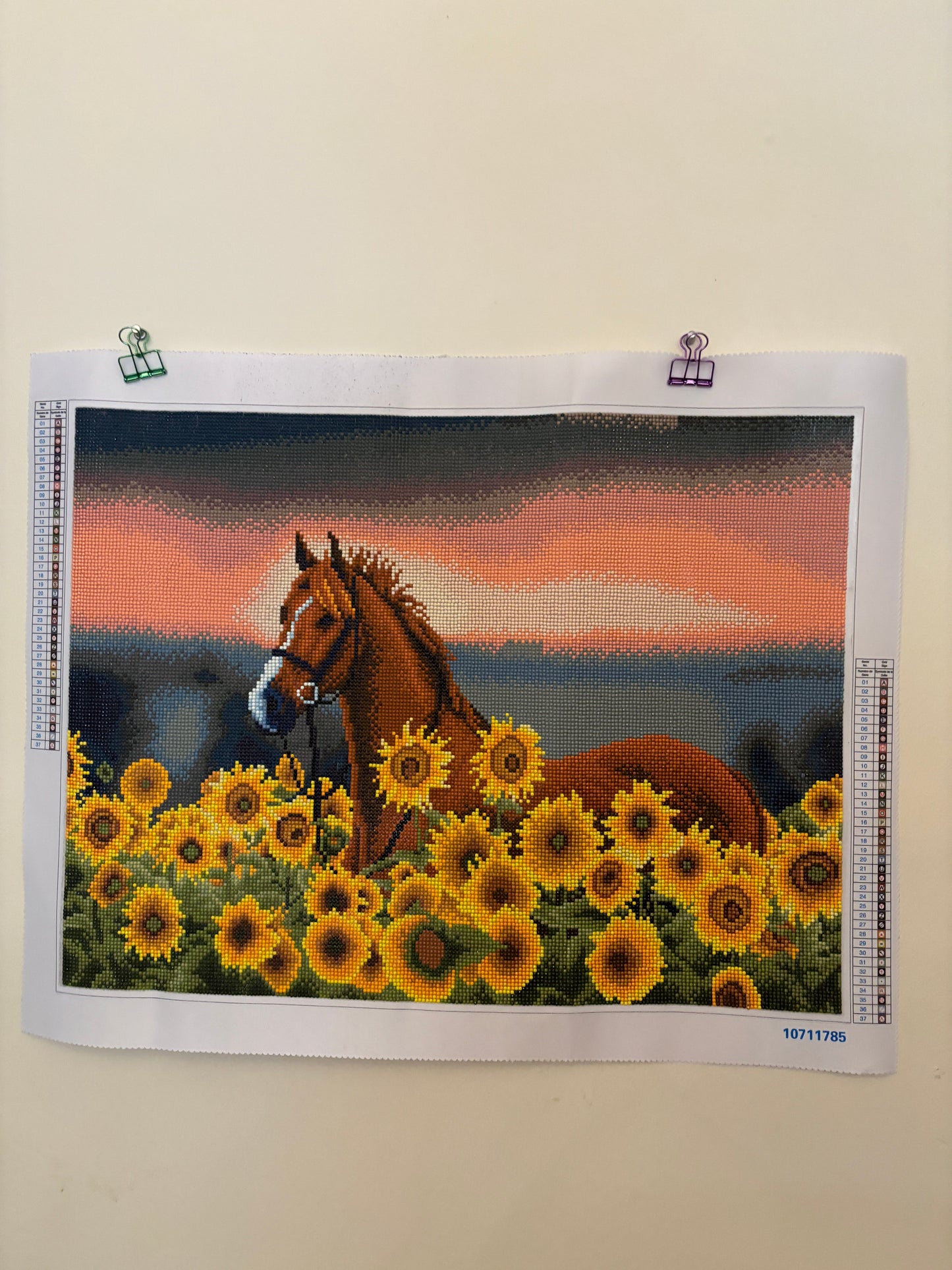 Sunflower Horse, Completed Diamond Painting, Make Market