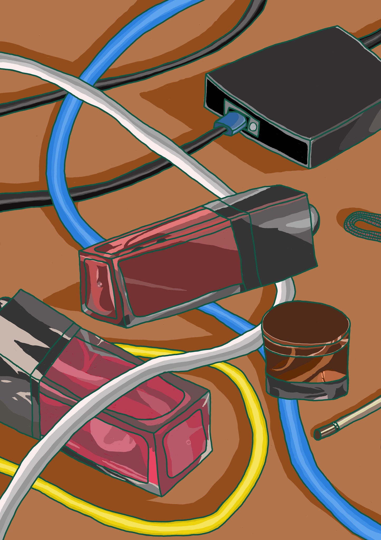 Cord Management - Digital Artwork Version - A1 Size JPG