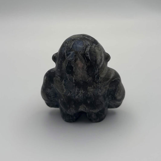 Satin Polished Larvikite Gorilla