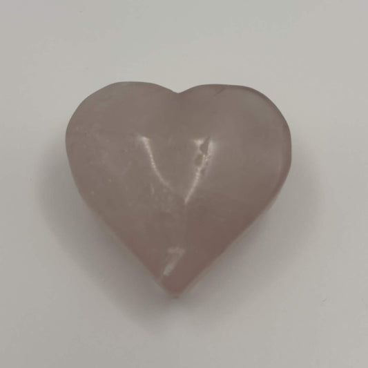 Polished Rose Quartz Heart