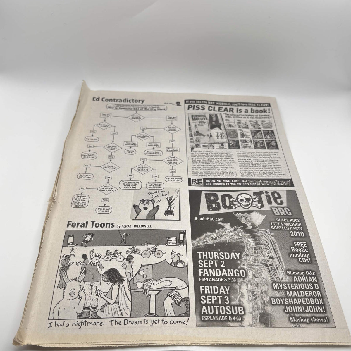 2010 Burning Man BRC Weekly Issue 1 – Original Black Rock City Ephemera