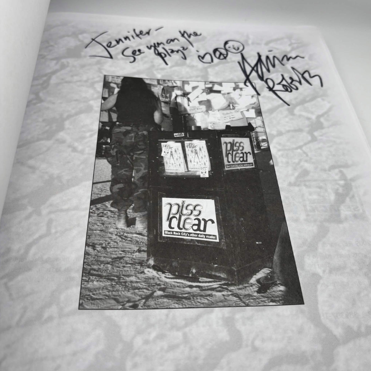 Burning Man Live: 13 Years of Piss Clear – Adrian Roberts – Signed First Printing