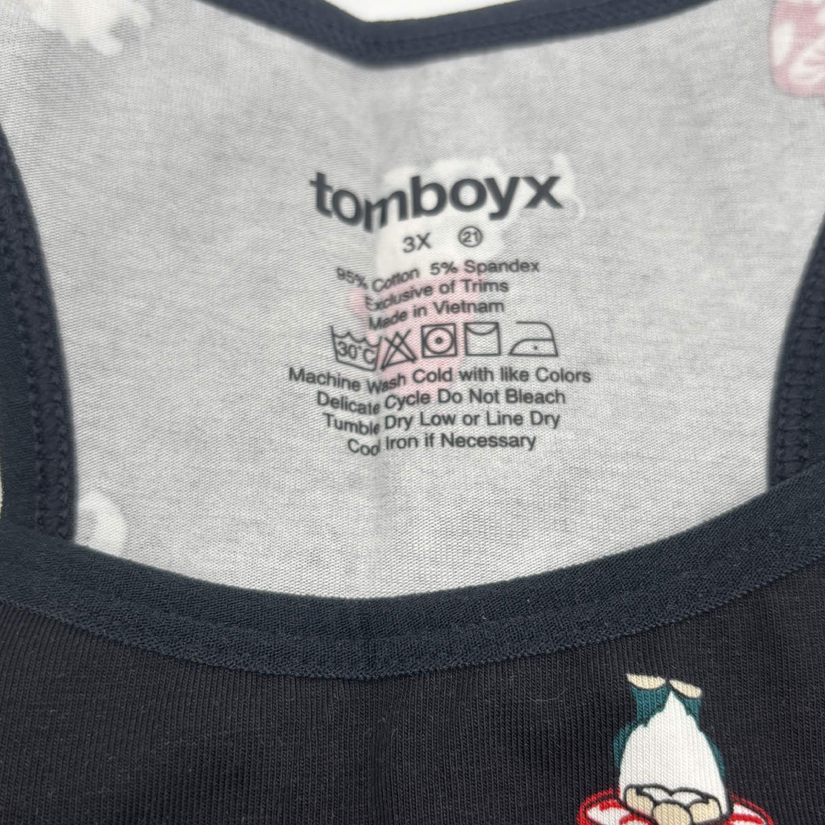 TomboyX Racerback Soft Bra 3X — Gnome & Mushroom Print | New Unworn