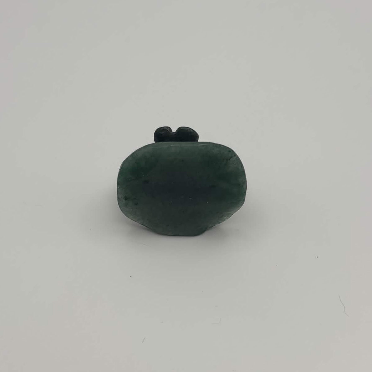 Moss Agate Dragonfly on Green Aventurine Leaf – Natural Stone Carving (CR-DF10)