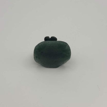 Moss Agate Dragonfly on Green Aventurine Leaf – Natural Stone Carving (CR-DF10)
