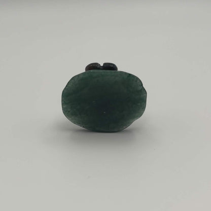 Moss Agate Dragonfly on Green Aventurine Leaf – Natural Stone Carving (CR-DF11)