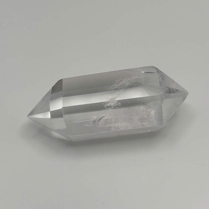 Clear Quartz Double-Terminated Point – Natural Faceted Crystal