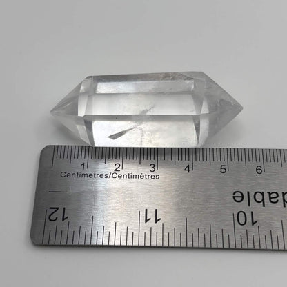 Clear Quartz Double-Terminated Point – Natural Faceted Crystal
