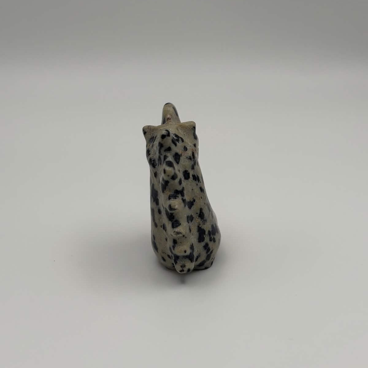 Polished Dalmatian Jasper Unicorn Head
