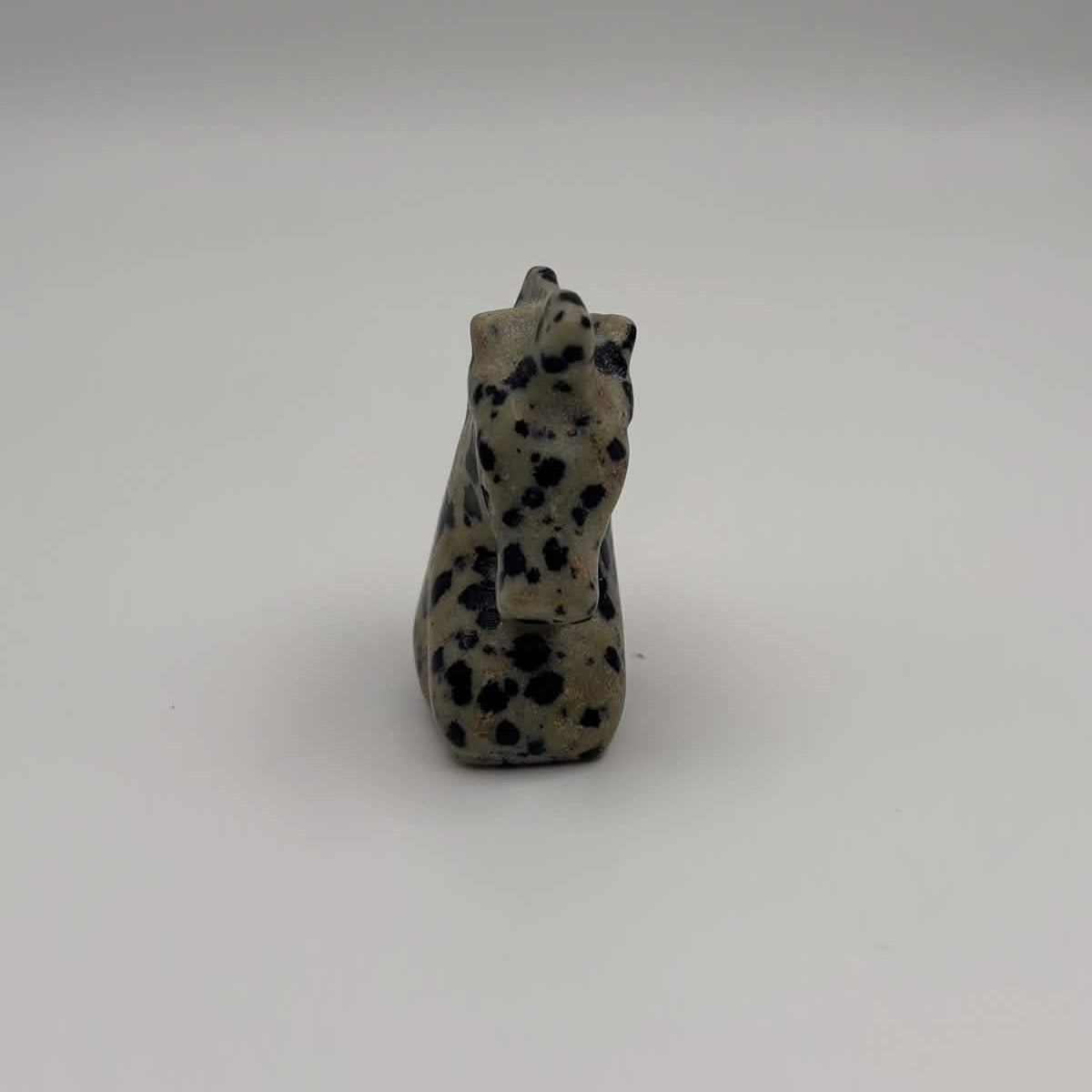 Polished Dalmatian Jasper Unicorn Head