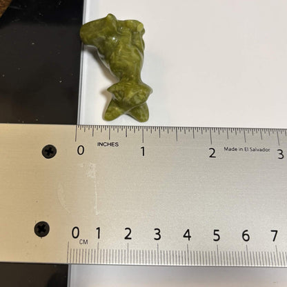 Tree Jasper Sitting Fox Carving – Natural Polished Crystal Stone (CR-FX5)