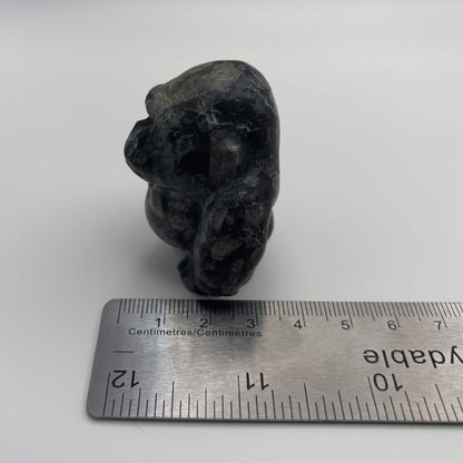 Satin Polished Larvikite Gorilla
