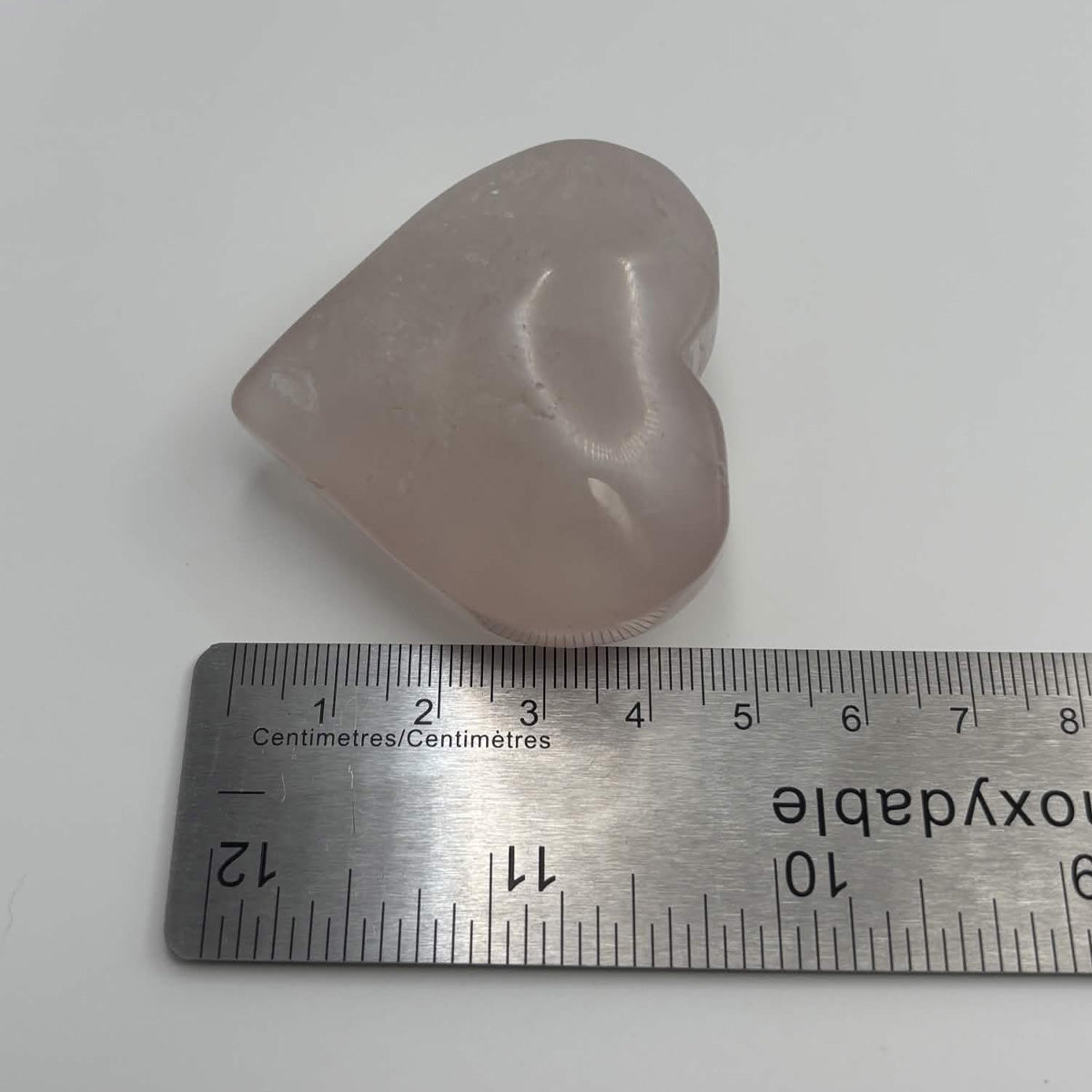 Polished Rose Quartz Heart