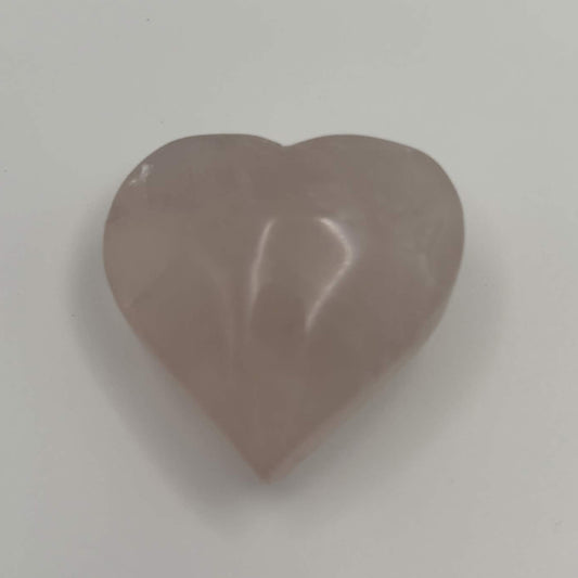Polished Rose Quartz Heart