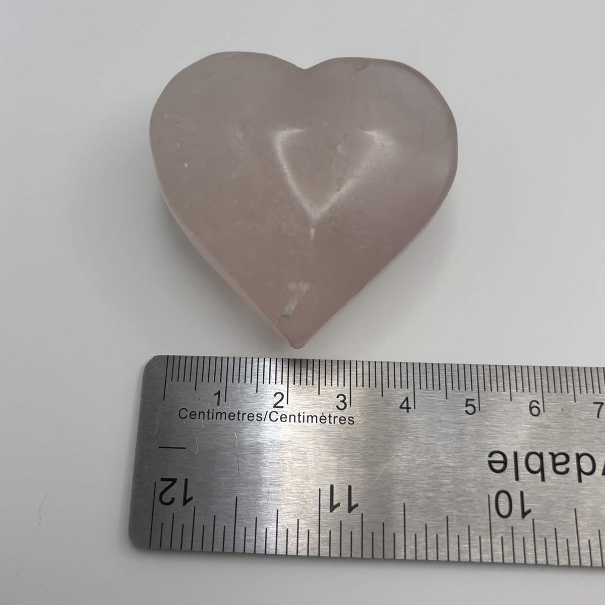 Polished Rose Quartz Heart