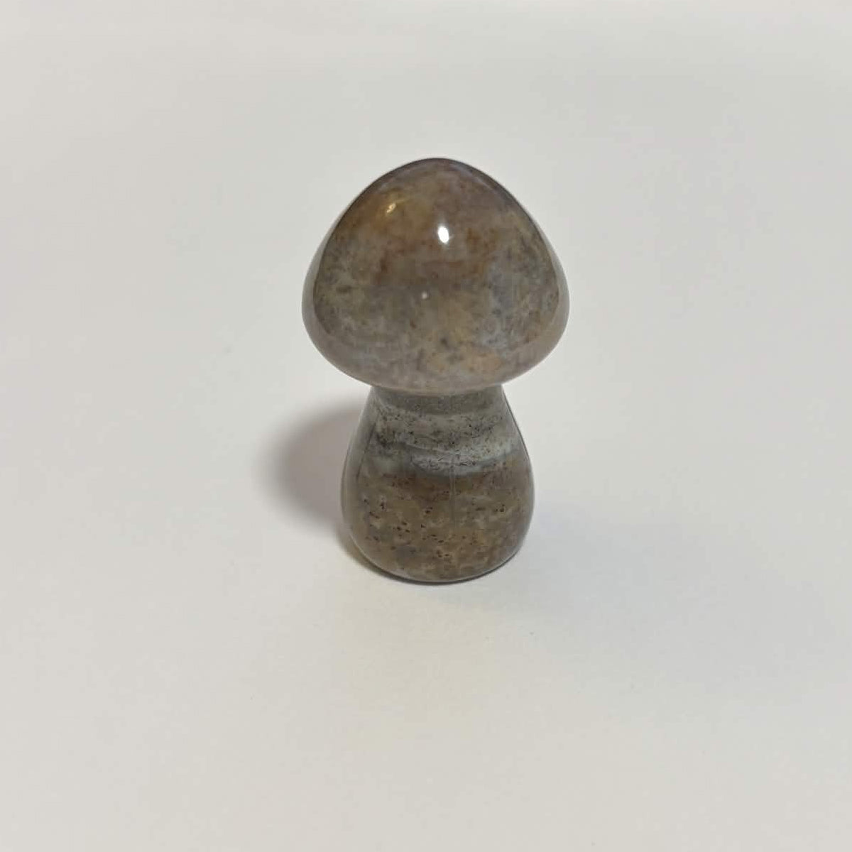 Ocean Jasper Mini Mushroom Carving – Natural Crystal Stone (CR-M2)