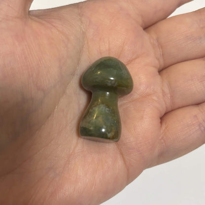 Ocean Jasper Mini Mushroom Carving – Natural Crystal Stone (CR-M5)