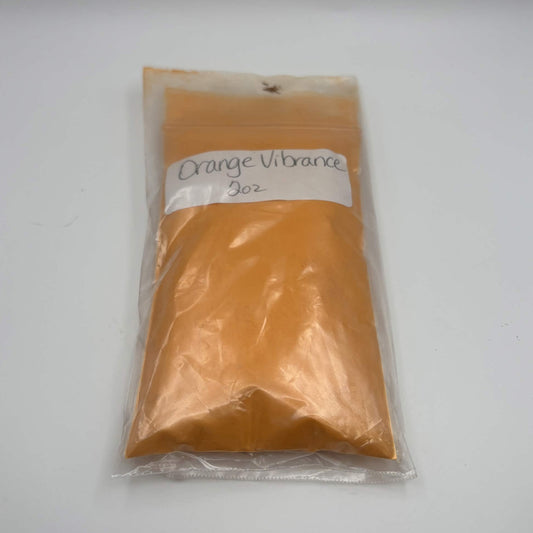 Orange Vibrance Mica Powder — 2 oz Labeled Bag —  Craft Pigment