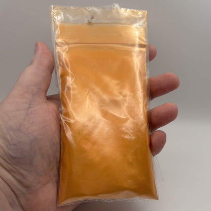 Orange Vibrance Mica Powder — 2 oz Labeled Bag —  Craft Pigment
