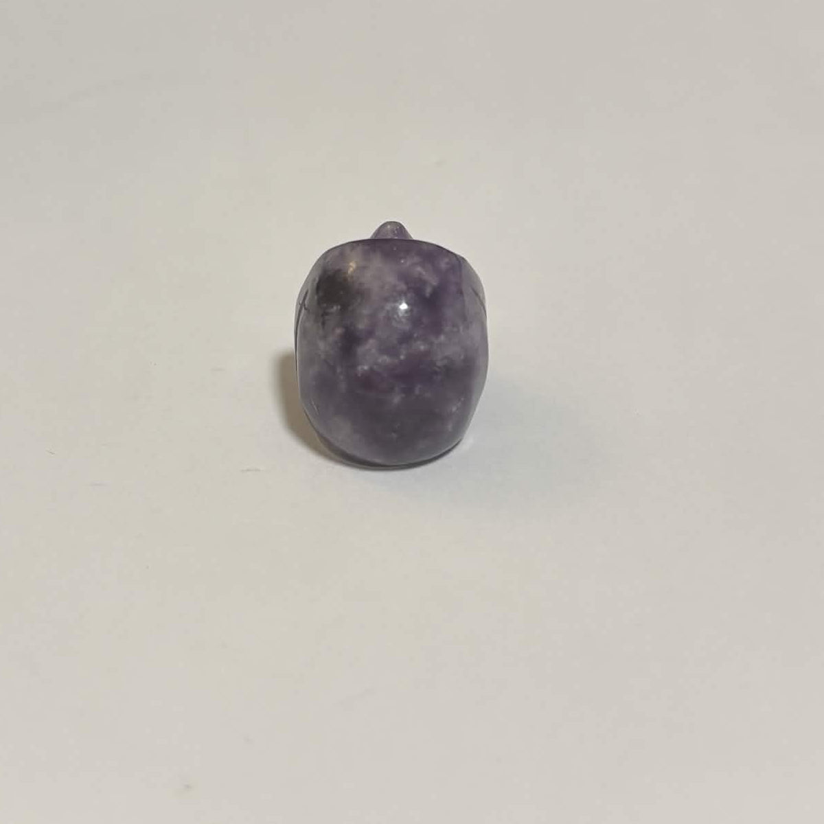 Lepidolite Mini Skull Carving – Natural Polished Crystal Stone (CR-SK1)