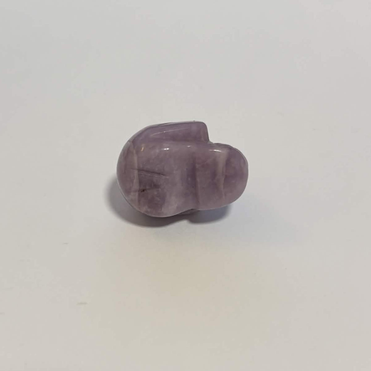 Lepidolite Mini Skull Carving – Natural Polished Crystal Stone (CR-SK2)
