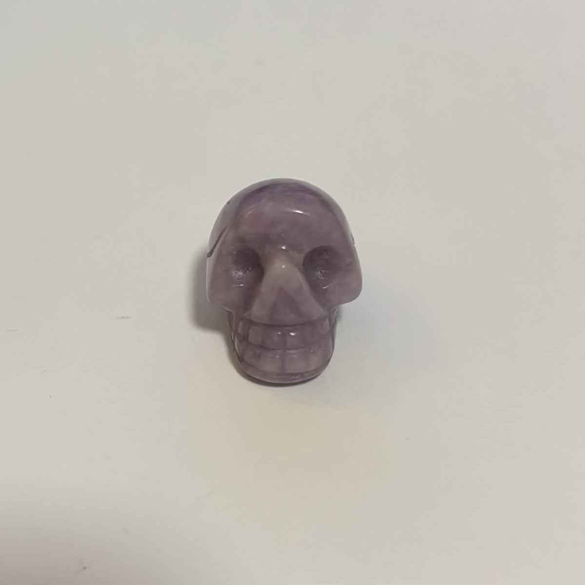 Lepidolite Mini Skull Carving – Natural Polished Crystal Stone (CR-SK2)