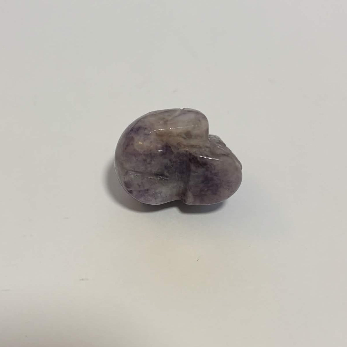 Lepidolite Mini Skull Carving – Natural Polished Crystal Stone (CR-SK3)
