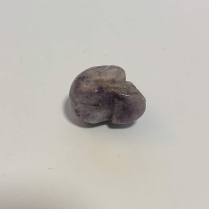Lepidolite Mini Skull Carving – Natural Polished Crystal Stone (CR-SK3)