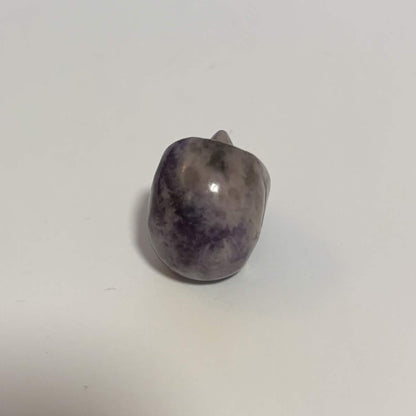Lepidolite Mini Skull Carving – Natural Polished Crystal Stone (CR-SK3)