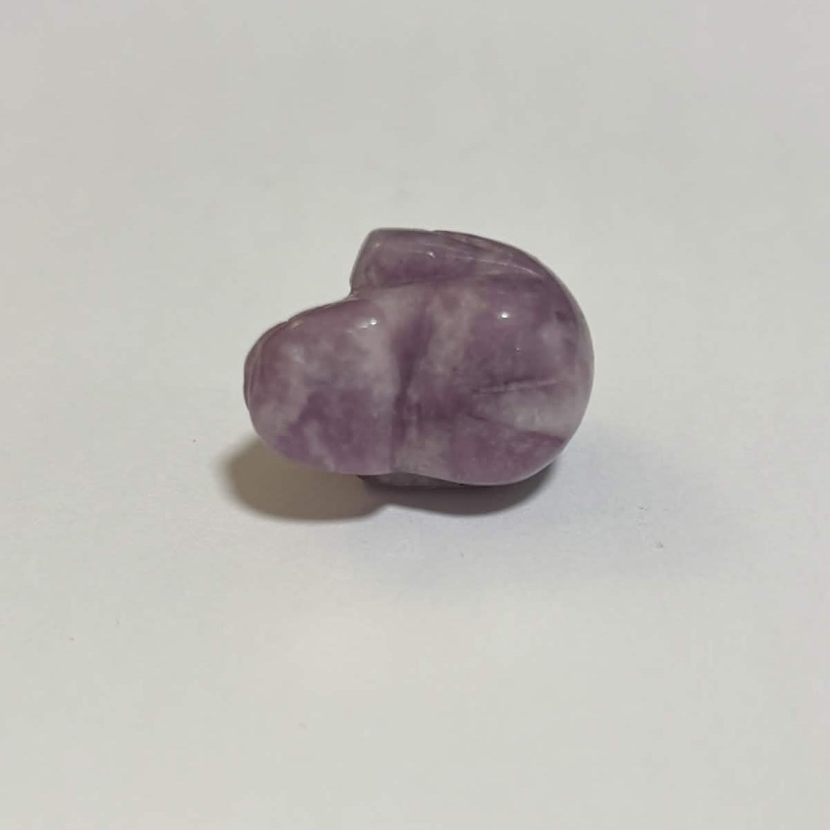 Lepidolite Mini Skull Carving – Natural Polished Crystal Stone (CR-SK8)