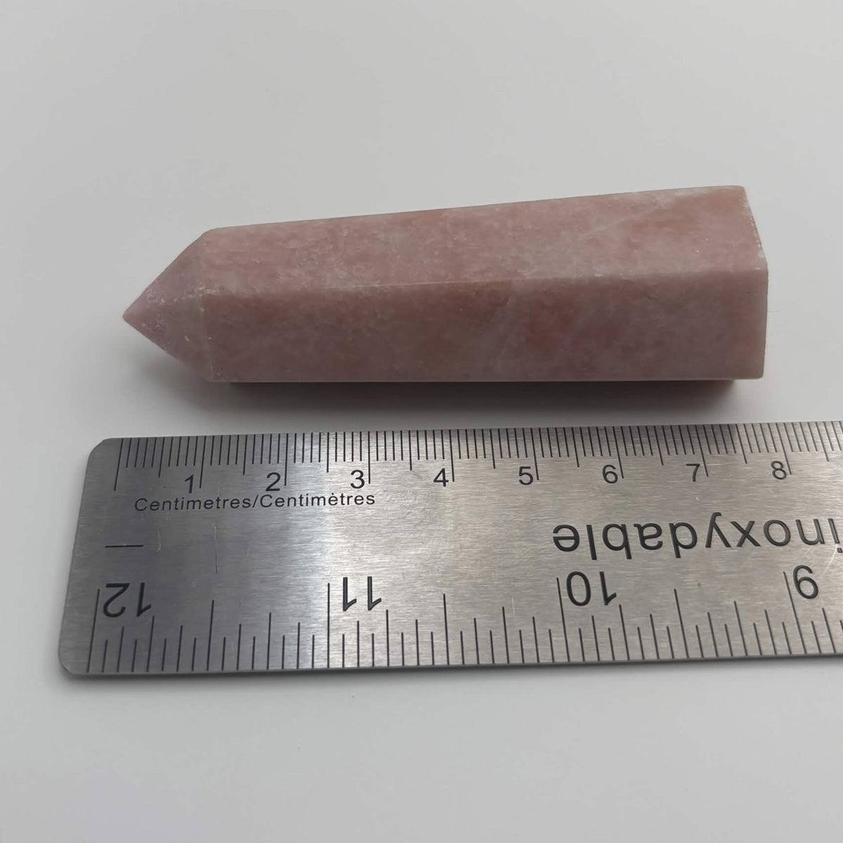 Satin Polished Rose Quartz Tower