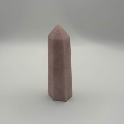 Satin Polished Rose Quartz Tower