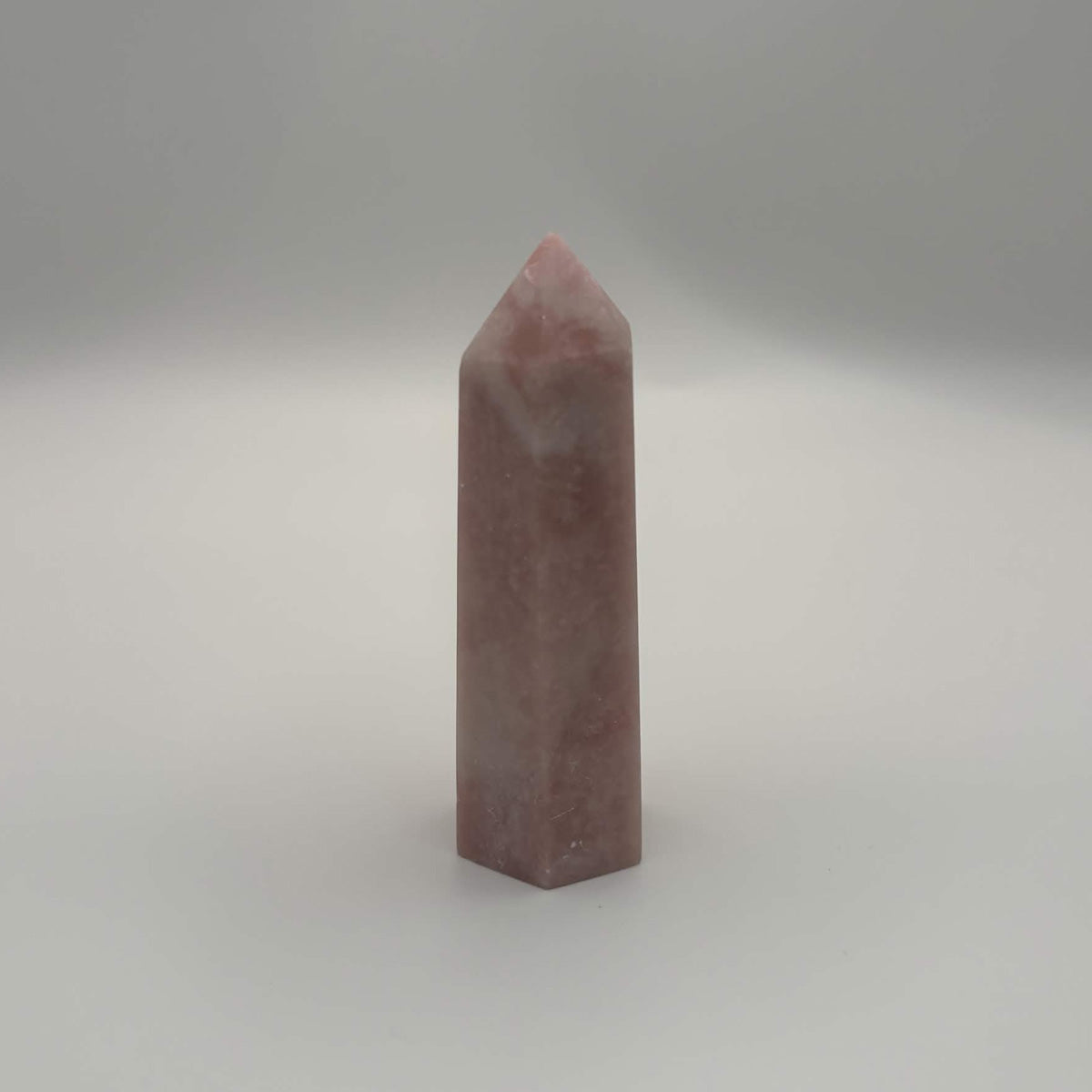 Satin Polished Rose Quartz Tower