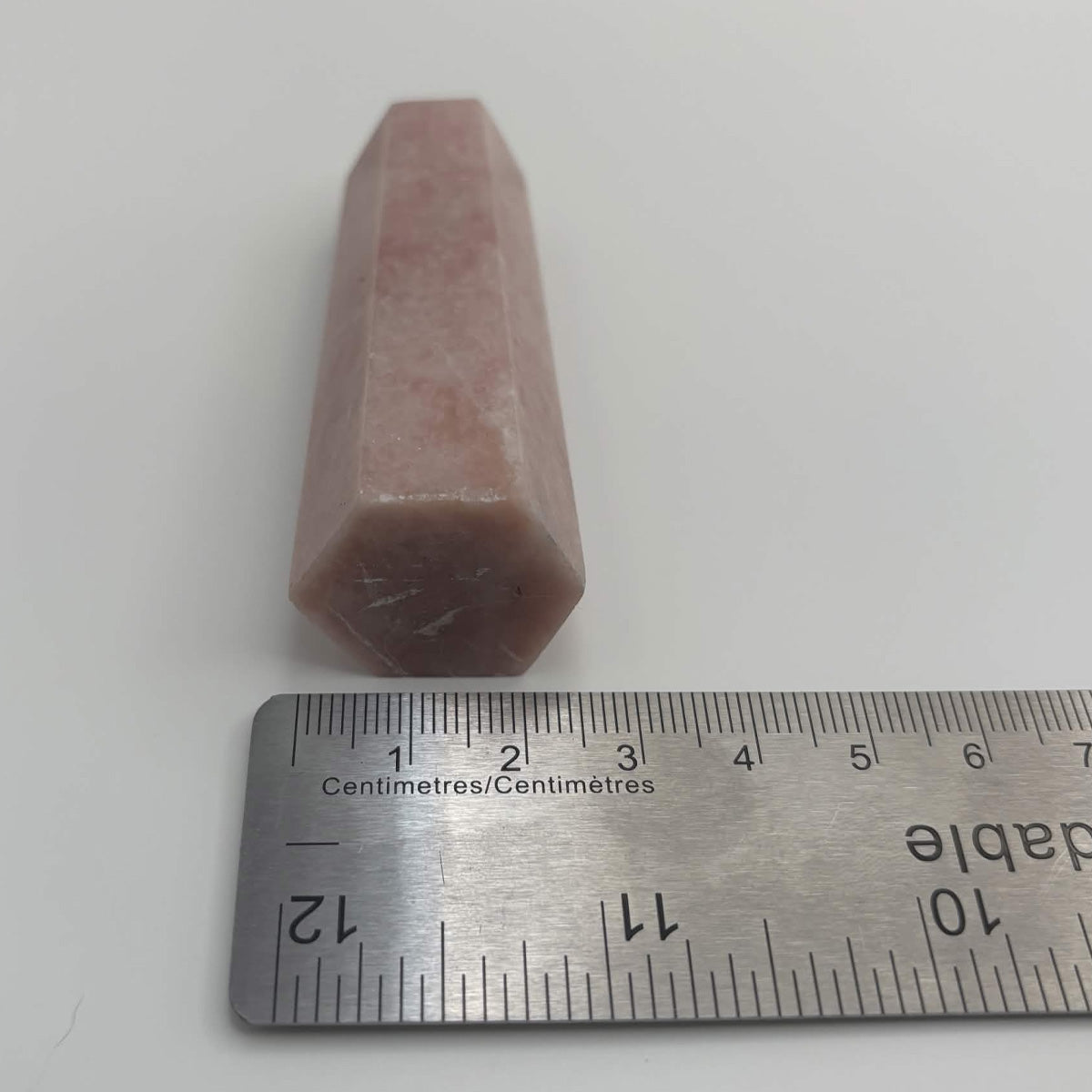 Satin Polished Rose Quartz Tower