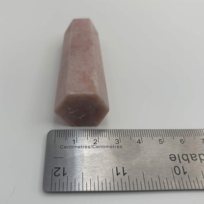 Satin Polished Rose Quartz Tower
