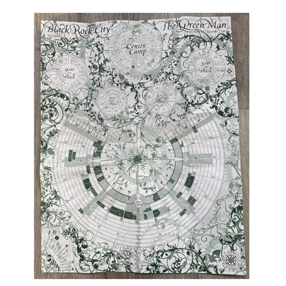 2007 Burning Man Black Rock City Map & Theme Camp Directory — The Green Man