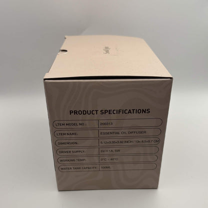 SoulOrigin 100 mL Essential Oil Diffuser — 7-Colour LED —  New in Box