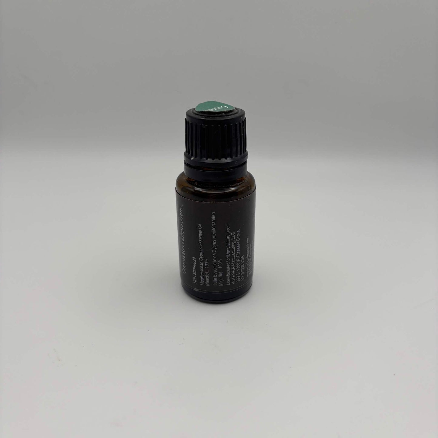 OPENED doTERRA Cypress Essential Oil — Approx. 6 mL Remaining
