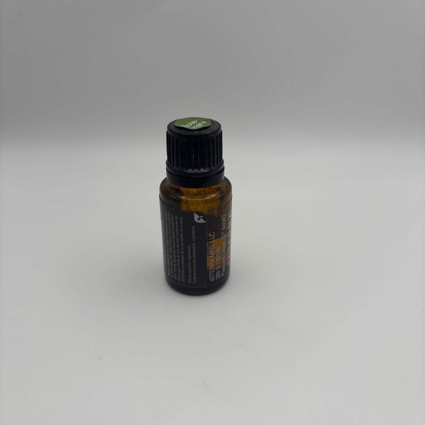 OPENED doTERRA Rosemary Essential Oil 15 mL — Approx. 9 mL Remaining