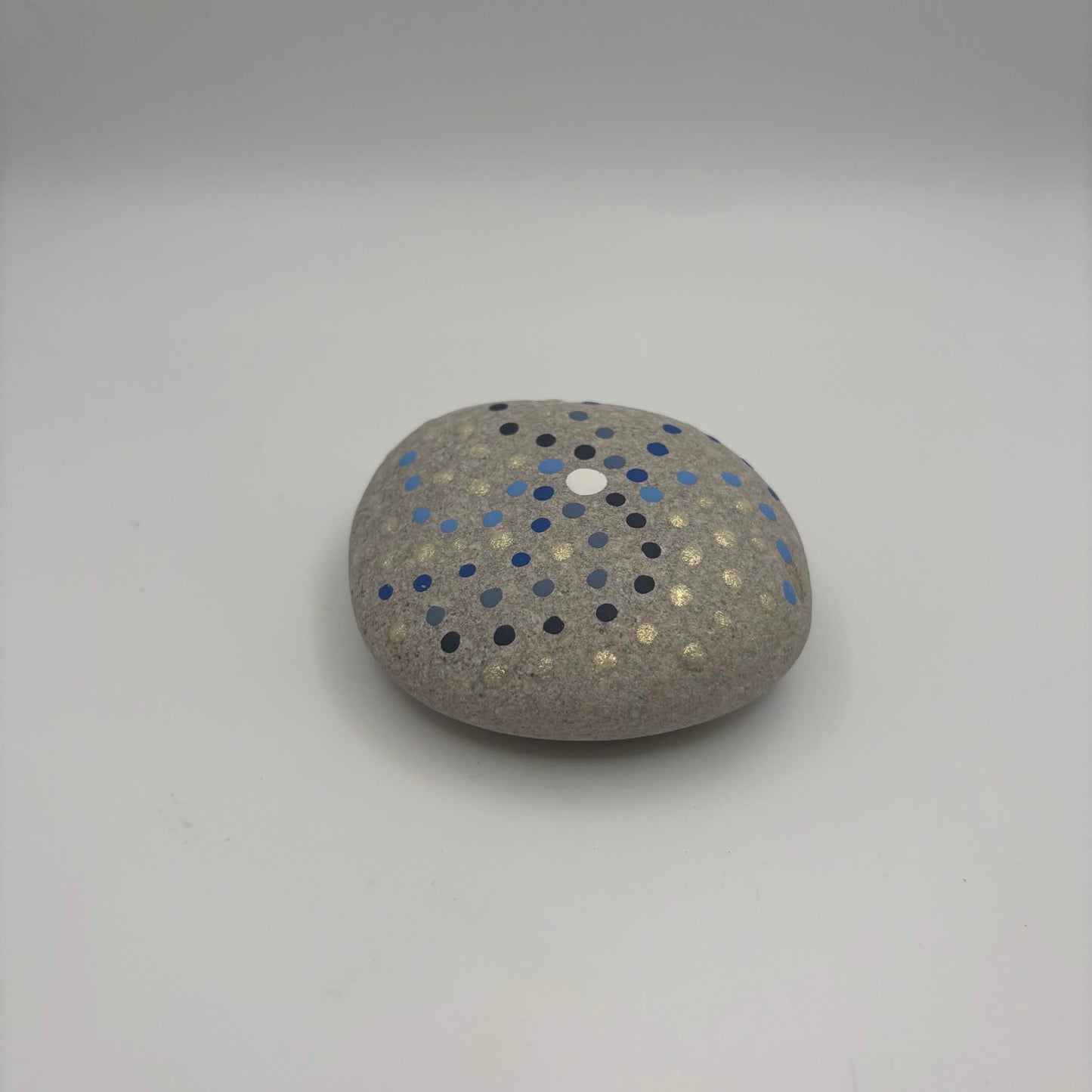 Original Hand-Painted Lake Superior Stone — Final Piece in 3-Piece Series