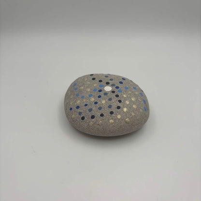 Original Hand-Painted Lake Superior Stone — Final Piece in 3-Piece Series
