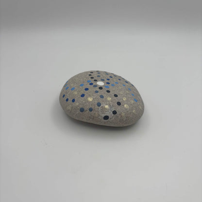 Original Hand-Painted Lake Superior Stone — Final Piece in 3-Piece Series