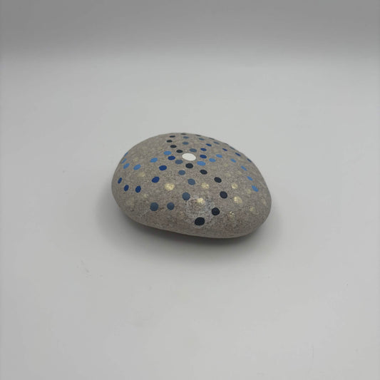 Original Hand-Painted Lake Superior Stone — Final Piece in 3-Piece Series