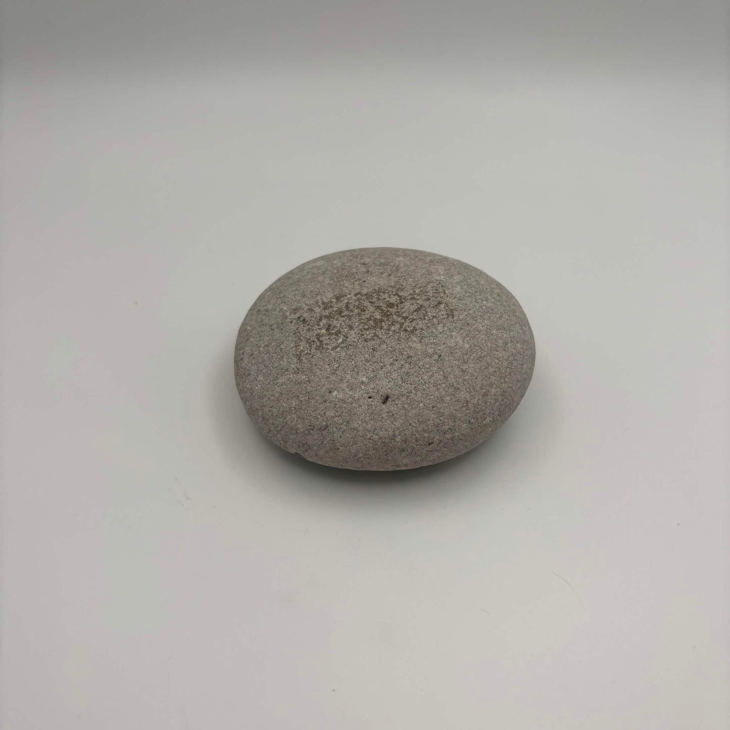 Original Hand-Painted Lake Superior Stone — Green & Gold Floral — 2 of 3