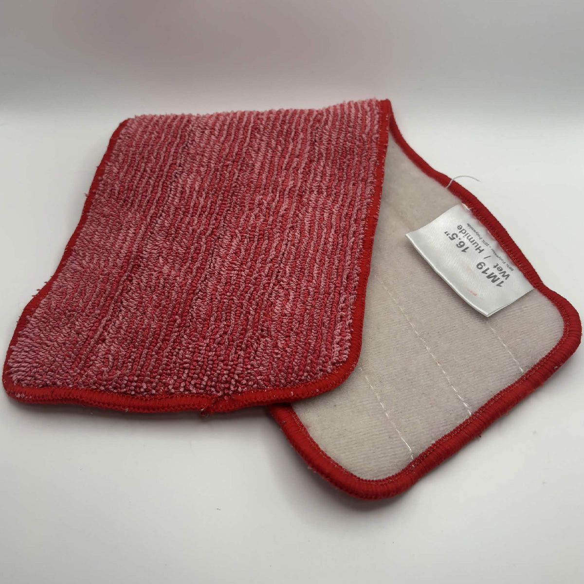 Rubbermaid Reveal 1M19 Microfiber Wet Mop Pad — Red — 16.5"