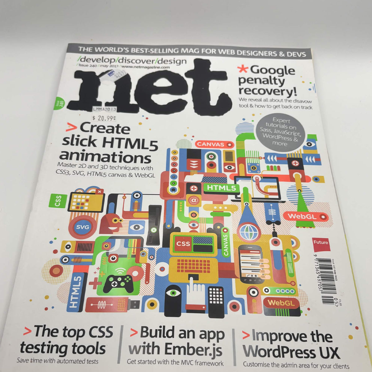 net Magazine Issue 240 May 2013 – HTML5 Animations, Google Penalty Recovery & WordPress UX