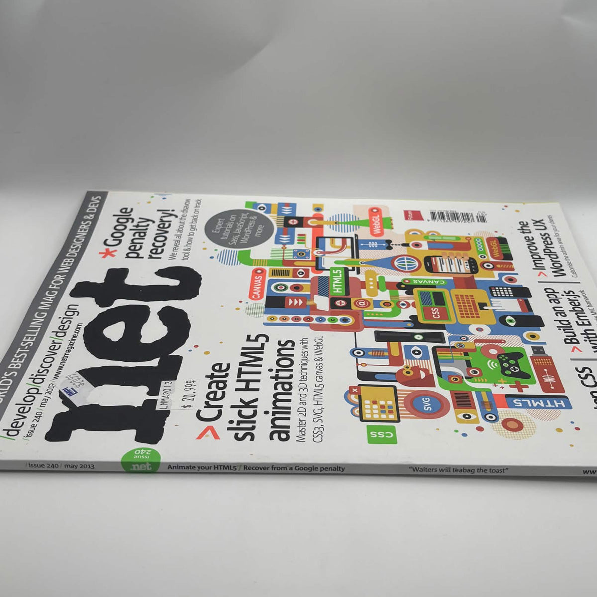net Magazine Issue 240 May 2013 – HTML5 Animations, Google Penalty Recovery & WordPress UX